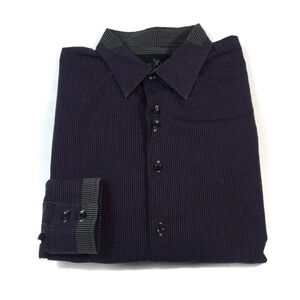 BF523 Men’s Marc Ecko Cut & Sew Trendy Button Down Shirt L